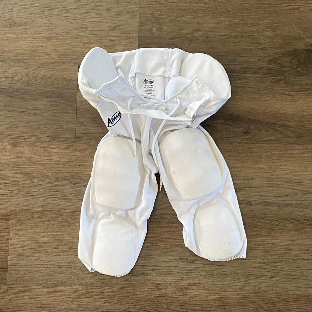 Kids Football Padded Practice Game Pants - Adams Size M - used